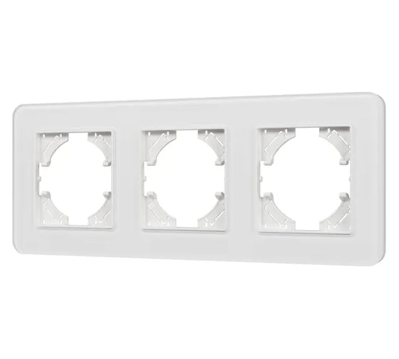 Изображение товара Рамка стеклянная Arlight FRM-OMALI-SFGS-3-WH 1шт 0 049712