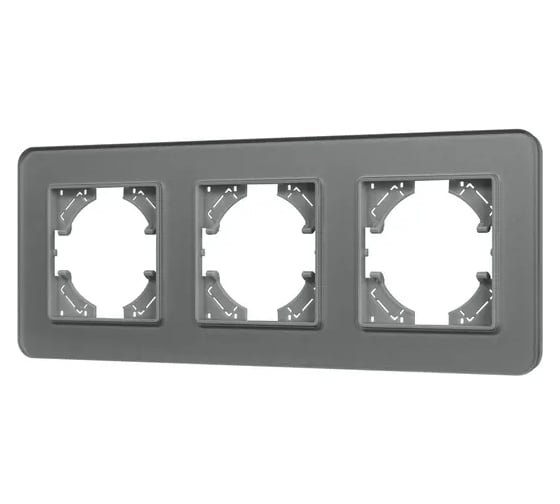 Изображение товара Рамка стеклянная Arlight FRM-OMALI-SFGS-3-GR 1шт 0 049714