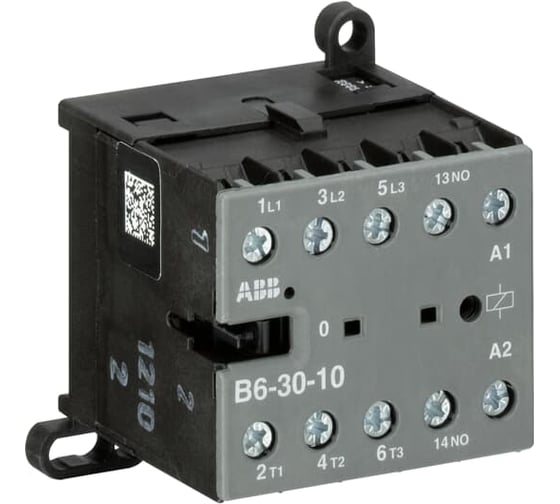 Изображение товара Миниконтактор ABB, B6-30-10 9A 400В AC3 катушка 230В АС GJL1211001R8100