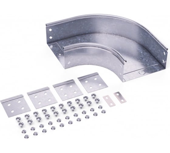 Изображение товара Горизонтальный угол для лотка DKC 90 градусов, 100х80 CPO 90, в комплекте с крепежными элементами 36022K