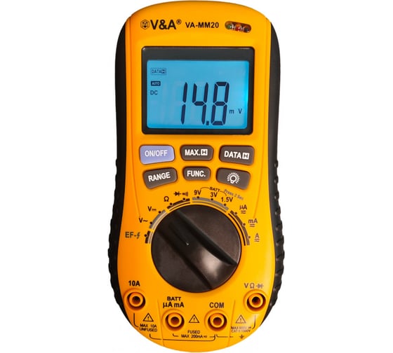 Изображение товара Мультиметр цифровой V&A VA-MM20-0