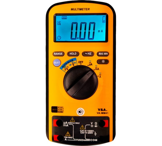Изображение товара Мультиметр цифровой V&A VA-MM41-0