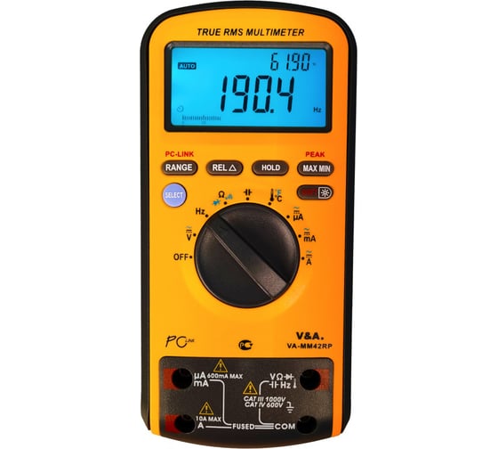 Изображение товара Мультиметр цифровой V&A VA-MM42RР-0