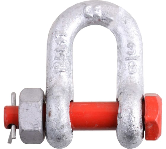 Изображение товара Скоба такелажная D с болтом и контргайкой Стройбат М10, белый цинк коробка 170 шт. 415939