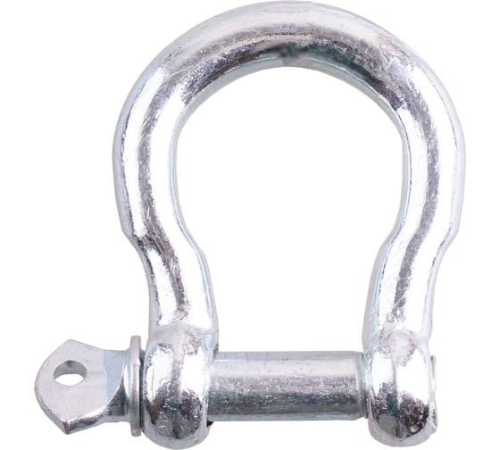Изображение товара Скоба такелажная омегообразная со штифтом Стройбат М16, белый цинк коробка 70 шт. 415948