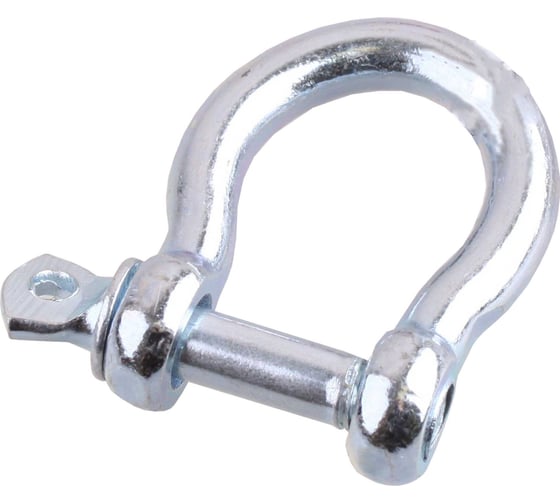 Изображение товара Скоба такелажная омегообразная со штифтом Стройбат М 6, белый цинк коробка 1 200 шт. 415944