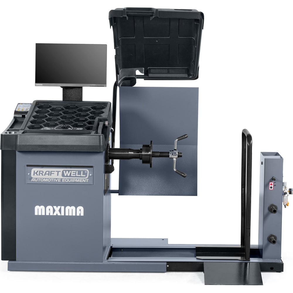 Изображение товара Балансировочный станок KraftWell MAXIMA 21,5 ЖК полуавтомат для грузовых колес