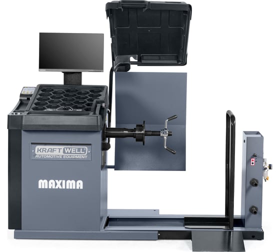Изображение товара Балансировочный станок KraftWell MAXIMA с ЖК монитором 21,5" полуавтоматический KRW245TE