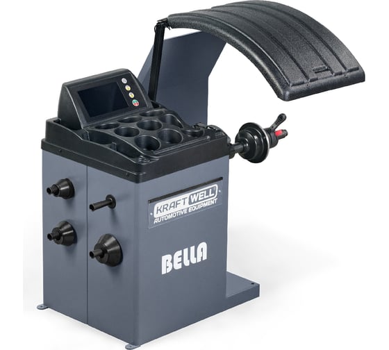 Изображение товара Балансировочный станок автоматический KraftWell BELLA с сенсорным дисплеем 7", лазер KRW245E