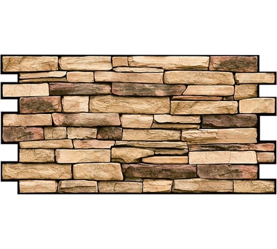 Изображение товара Панель на стену из ПВХ GRACE (Сланец Натуральный, 980х498 мм) УТ000009792