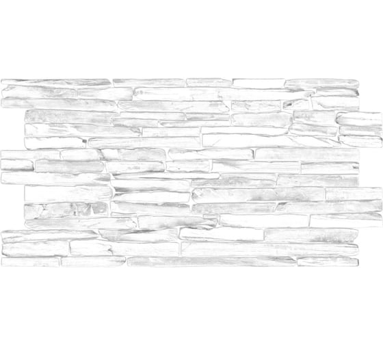 Изображение товара Панель на стену из ПВХ GRACE (Сланец Кварцит серый, 980х500 мм) УТ000034237