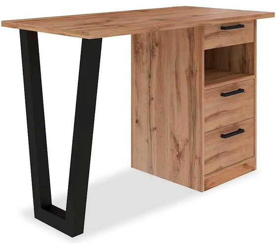 Изображение товара Письменный стол Desk Question лофт DQ 1100*550 Work Loft дуб табачный 10129