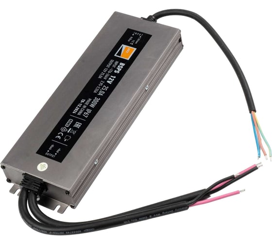 Изображение товара Блок питания для светодиодной ленты Jazzway BSPS 12В 25.00А=300Вт IP67 влагозащитный 5062085