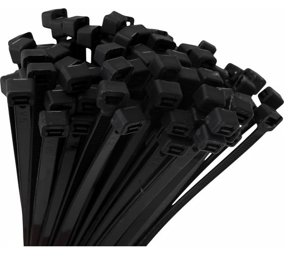 Изображение товара Нейлоновая хомут-стяжка 7,6х450 черная, 100 шт Gigant G/1/89