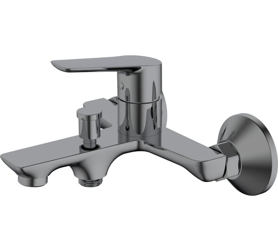 Изображение товара Смеситель для ванны Golden Fox City короткий излив шар. 12313 латунь, оружейная сталь 12313-FOX