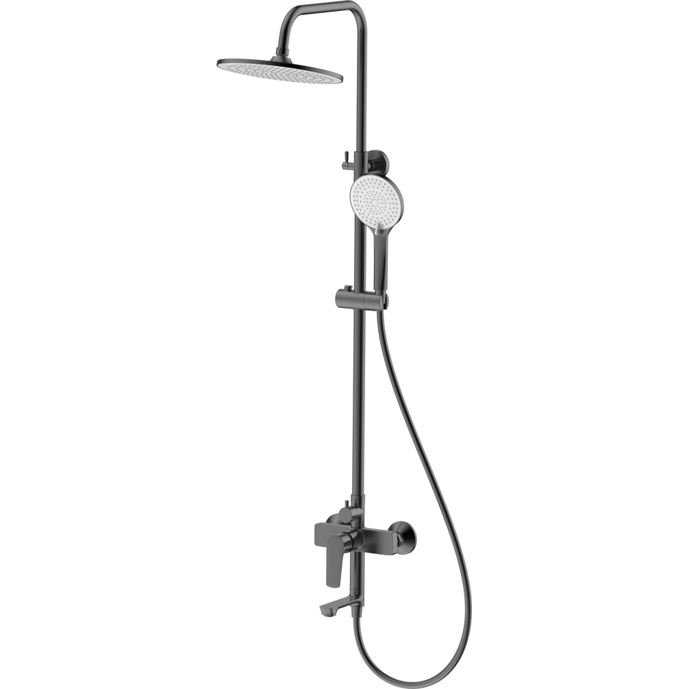 Изображение товара Душевая система Golden Fox CITY 3 функции с матовым покрытием и регуляцией высоты