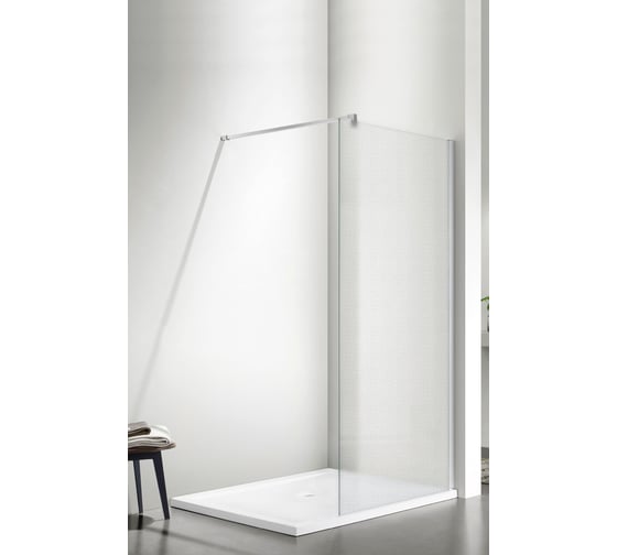 Изображение товара Душевое ограждение SANTREK AQUA Тour - SG-1300-G-Chrome 1300х1950 стекло Грейп 6мм, профиль Хром (штанга в комплекте) 331614