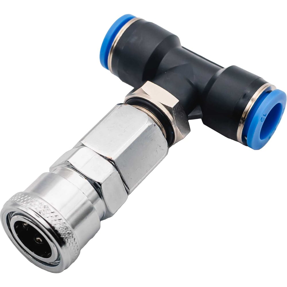 Изображение товара БРС с фитингом NBPT РТ 12-02-20 SF 86697 - разъем для трубопроводов никелированная сталь