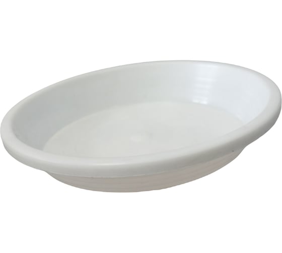 Изображение товара Цветной поддон ФлораПласт 12 белый 001020