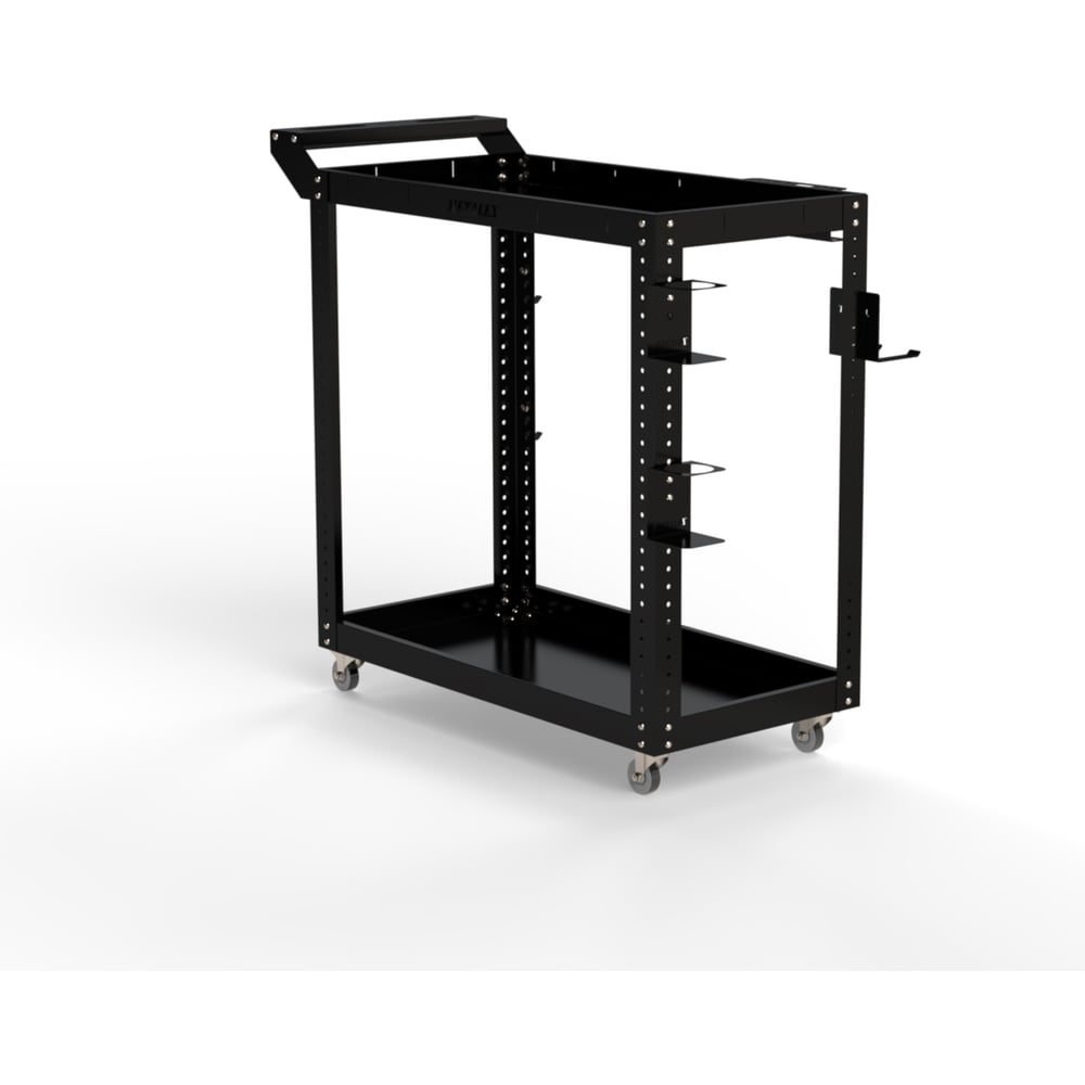 Изображение товара Тележка инструментальная ООО Металекс Тип 1 900x450x800 2-е полки (черный) / 118032