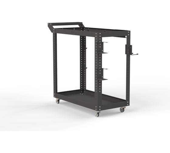 Изображение товара Тележка инструментальная ООО Металекс Тип 1 900x400x800 2-е полки (серый) / 118021