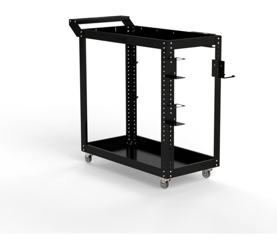 Изображение товара Тележка инструментальная ООО Металекс Тип 1 700x450x800 2-е полки (черный) / 118030