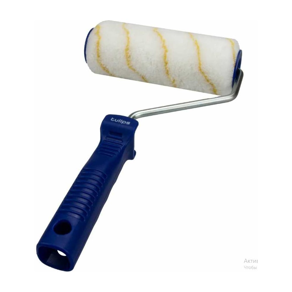 Изображение товара Валик Tulips Tools decor Yellow с рукояткой 250 мм полиакрил