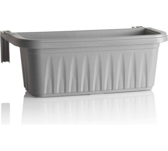 Изображение товара Балконный ящик с креплением на перила Bama Spa Rondine 31217 50х20х18.5 см, серый 053181