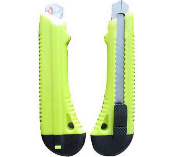 Изображение товара Нож технический Дед Банзай 18мм, 1 лезвие, 7 сегментов, металл. направляющая () 5шт./упак. 10228К