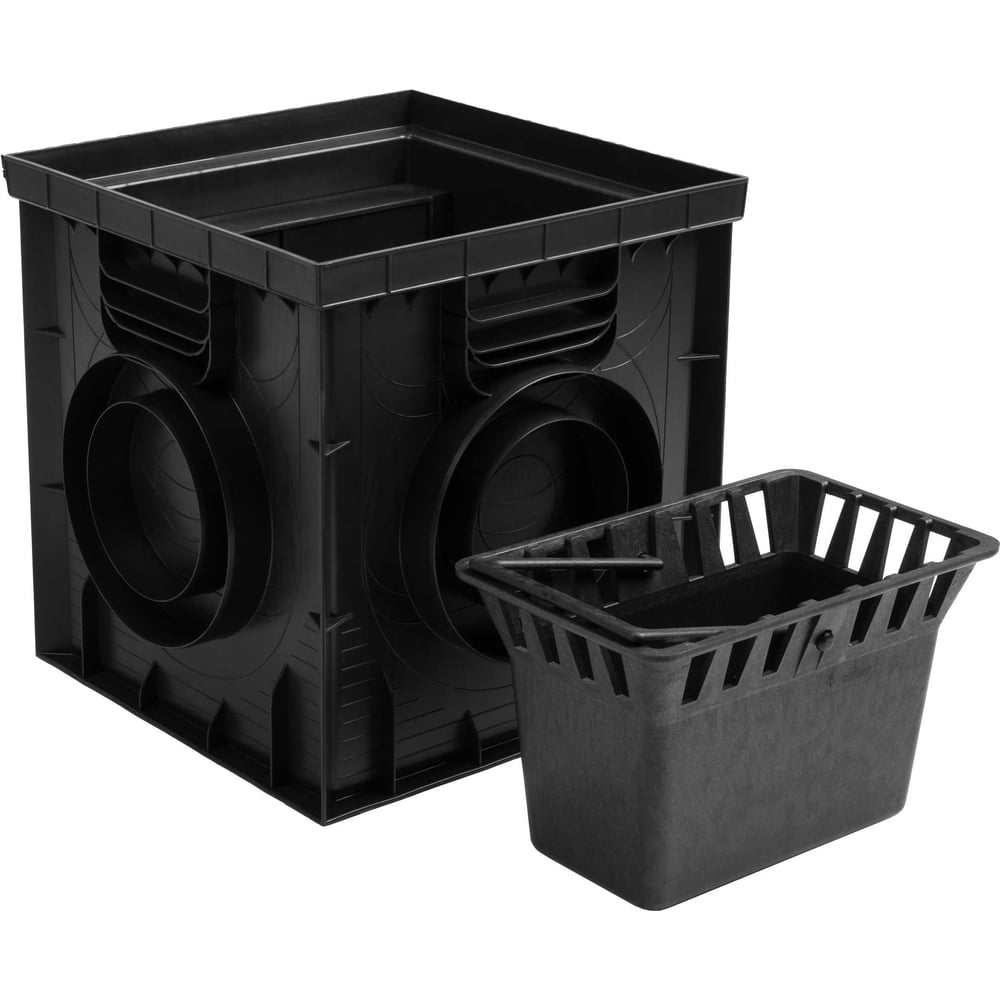 Изображение товара Дождеприемник Ecoteck L пластиковый 300x300 черный для водоотведения