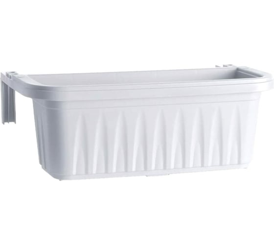 Изображение товара Балконный ящик с креплением на перила Bama Spa Rondine 30223 50х20х18.5 см, белый 053182