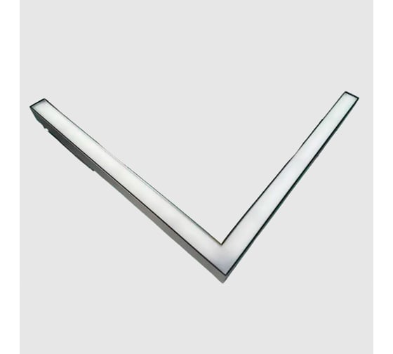 Изображение товара Светильник светодиодный линейный трековый truEnergy равномерного свечения, магнитный, угловой, 24W, 48V, 4000K, 320x320мм, черный, алюминий 31009