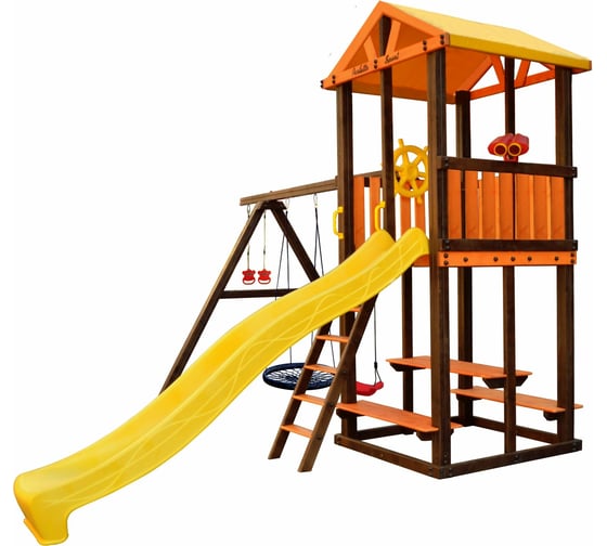 Изображение товара Игровой комплекс (ИК) Perfetto Sport «Bari-3» + качели Паутина СГ000005004