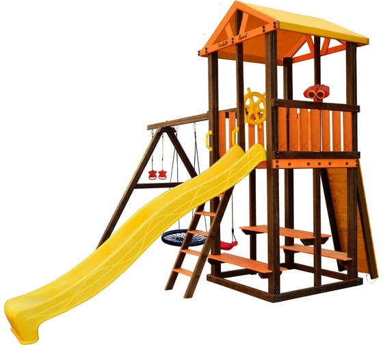 Изображение товара Игровой комплекс (ИК) Perfetto Sport «Bari-4» + качели Паутина СГ000005005