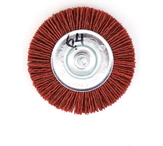 Изображение товара Щетка дисковая OSBORN Д75x10 с хв-м д6, ворс красный полимер-абразив P80 код 1-064 600.491-0802