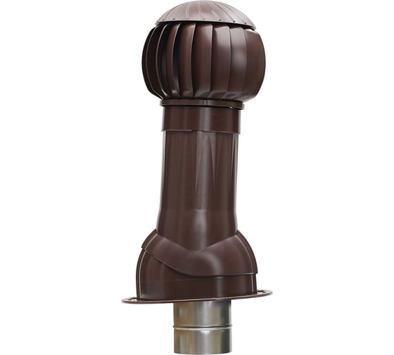 Изображение товара Комплект для фальцевой и битумной кровли ERA RRTV D160 Brown пластик RRTV+S 160 Brown