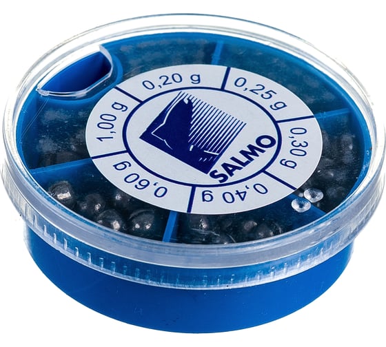Изображение товара Набор грузил Salmo ДРОБИНКА PL 6 секций, стандартные 070г 1007-ST70
