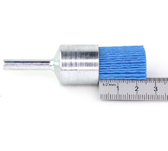 Изображение товара Щетка концевая OSBORN Д25 с хв-м д6, ворс синий полимер абразив P180 код 1-143 509.913-1812
