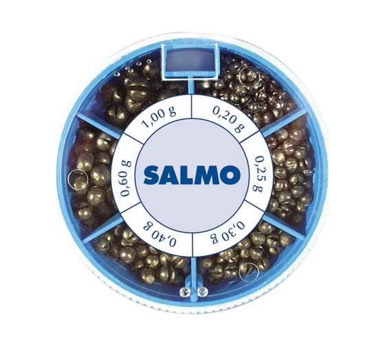 Изображение товара Набор грузил Salmo ДРОБИНКА PL 6 секций, стандартные 120г, 1007-ST120