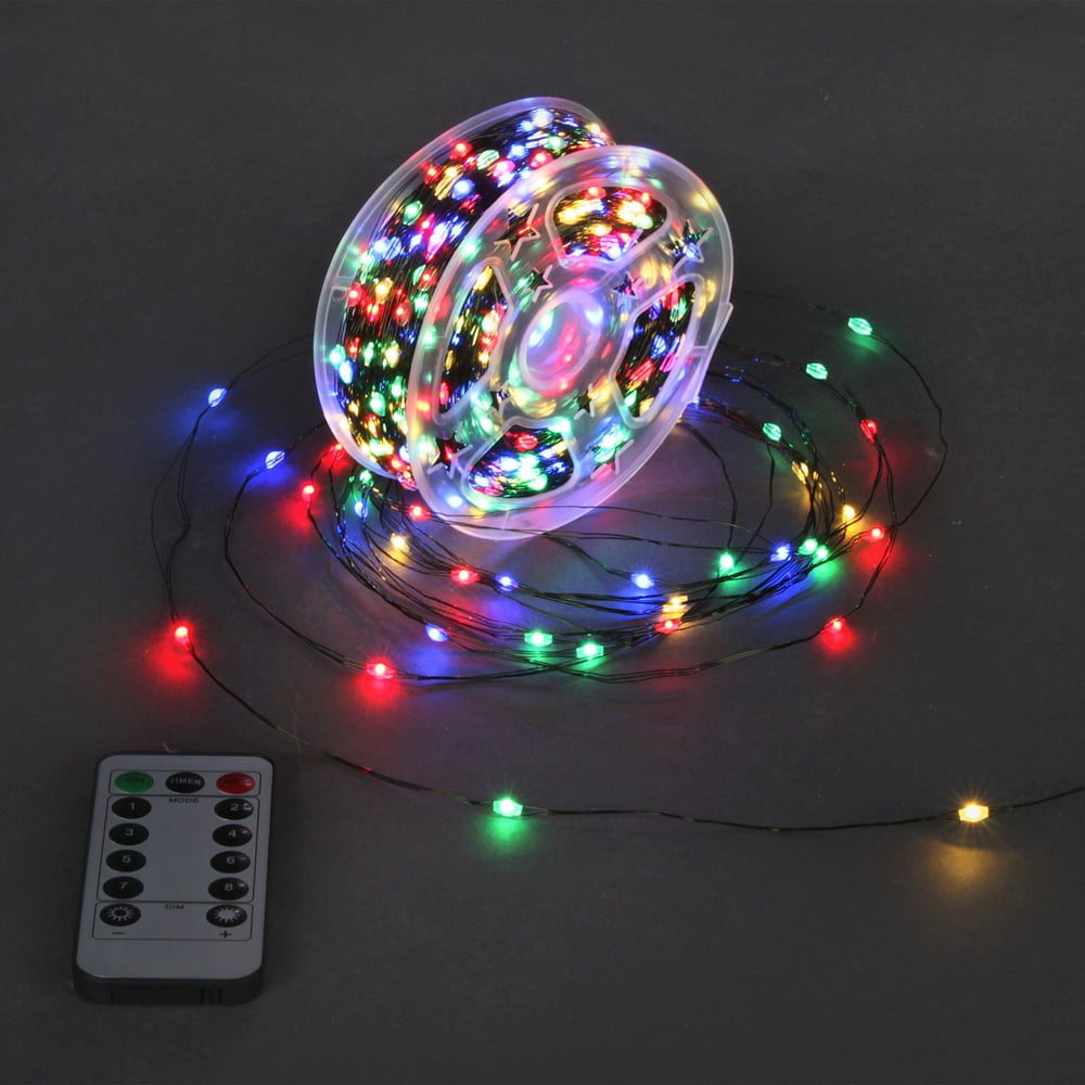 Изображение товара Светодиодная гирлянда Sneha A-929 MIX 100м мультиколор управление пультом