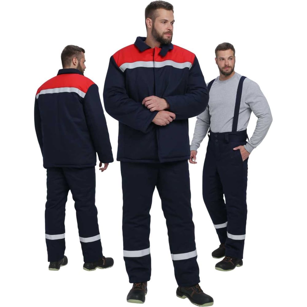 Изображение товара Зимний костюм сварщика ФАКЕЛ Велд-СОП 1 класса защиты хлопок с светоотражающими полосами