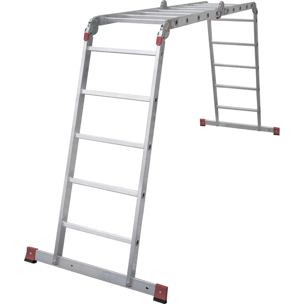 Изображение товара Алюминиевая лестница-трансформер Новая Высота Проф WIDE NV 3329 4х5 перекладин