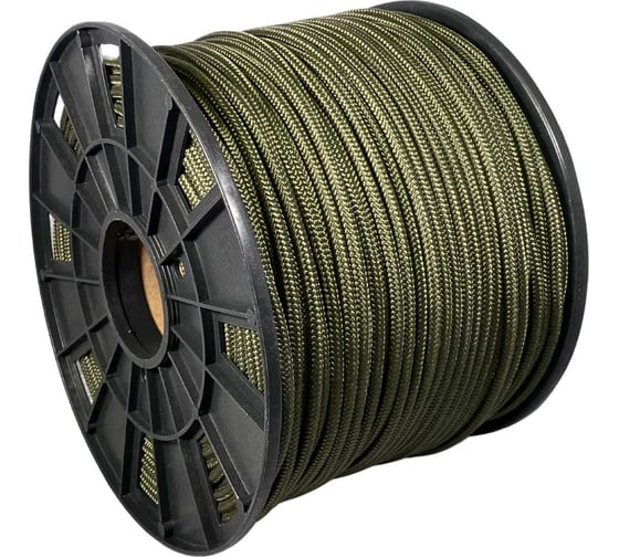 Изображение товара Шнур плетеный полипропиленовый ООО Оптхозторг 6 мм 400 м хаки 05864008