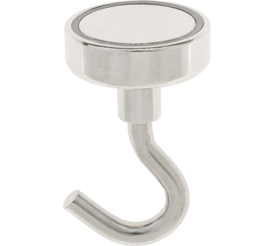 Изображение товара Неодимовый магнит с крючком для авто Cartage 25 мм, сцепление 10 кг 4790150