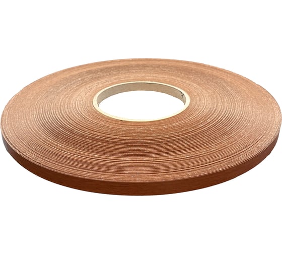 Изображение товара Кромочная лента меламиновая Стройбат с клеем, 19 мм м, 30038 орех эко-упаковка 200 м 218940