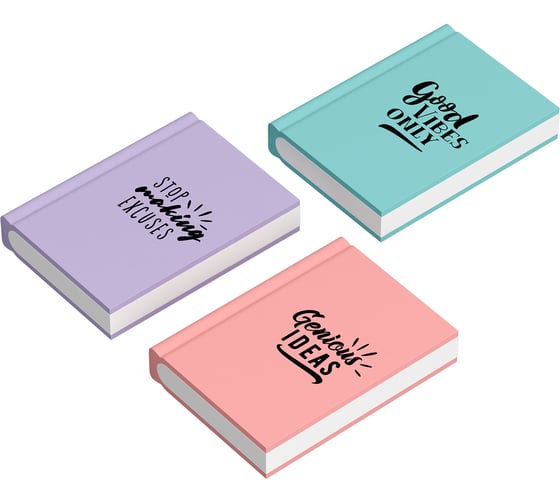 Изображение товара Ластик BERLINGO Notebook термопластичная резина, ассорти, 48х34х8 мм Blc_00560