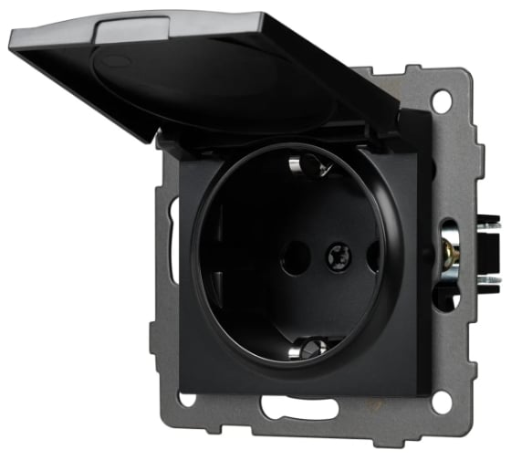 Изображение товара Механизм розетки влагозащищенный Arlight SCT-MCP-PL-BK-V 1шт 0 049835