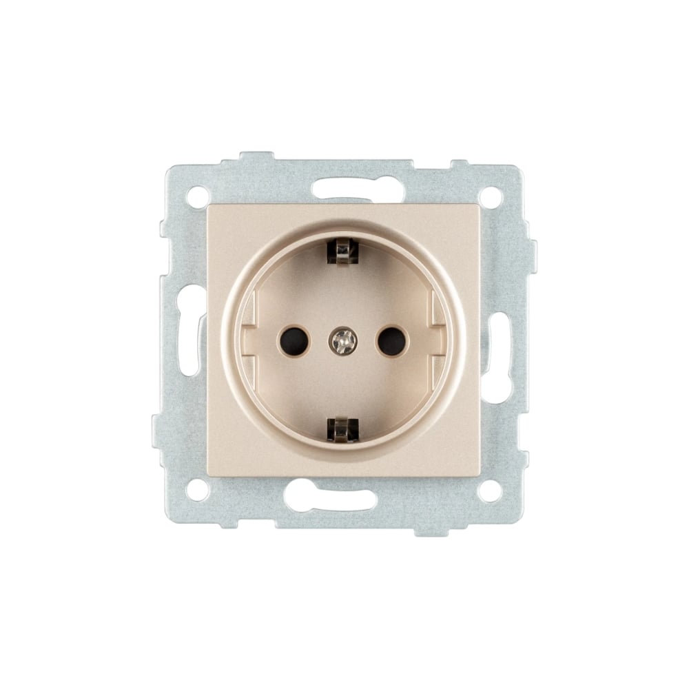 Изображение товара Электрическая розетка Arlight SCT-MEU1-PL-GD-V с заземлением