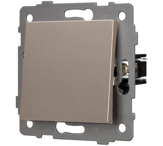 Изображение товара Механизм выключателя одноклавишный проходной Arlight SWT-MKP1-PL-GD-V 1шт 0 049874