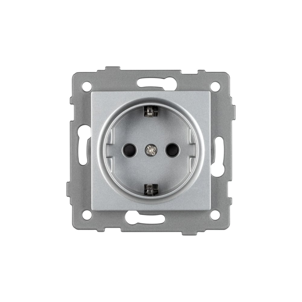 Изображение товара Механизм электрической розетки Arlight SCT-MEU1-PL-GR-V 1шт серый IP20